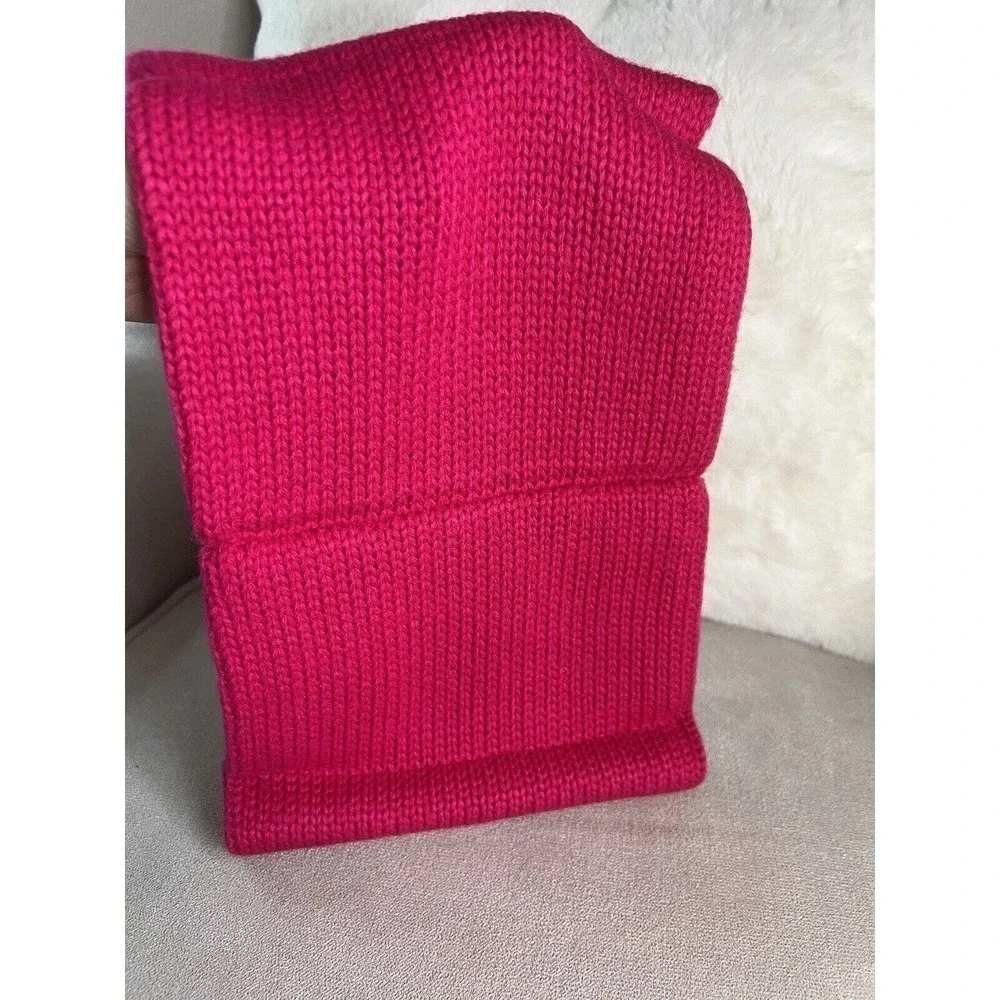 NWT Kate Spade Gathered Bow Neckwarmer Sweetheart Pink Knit